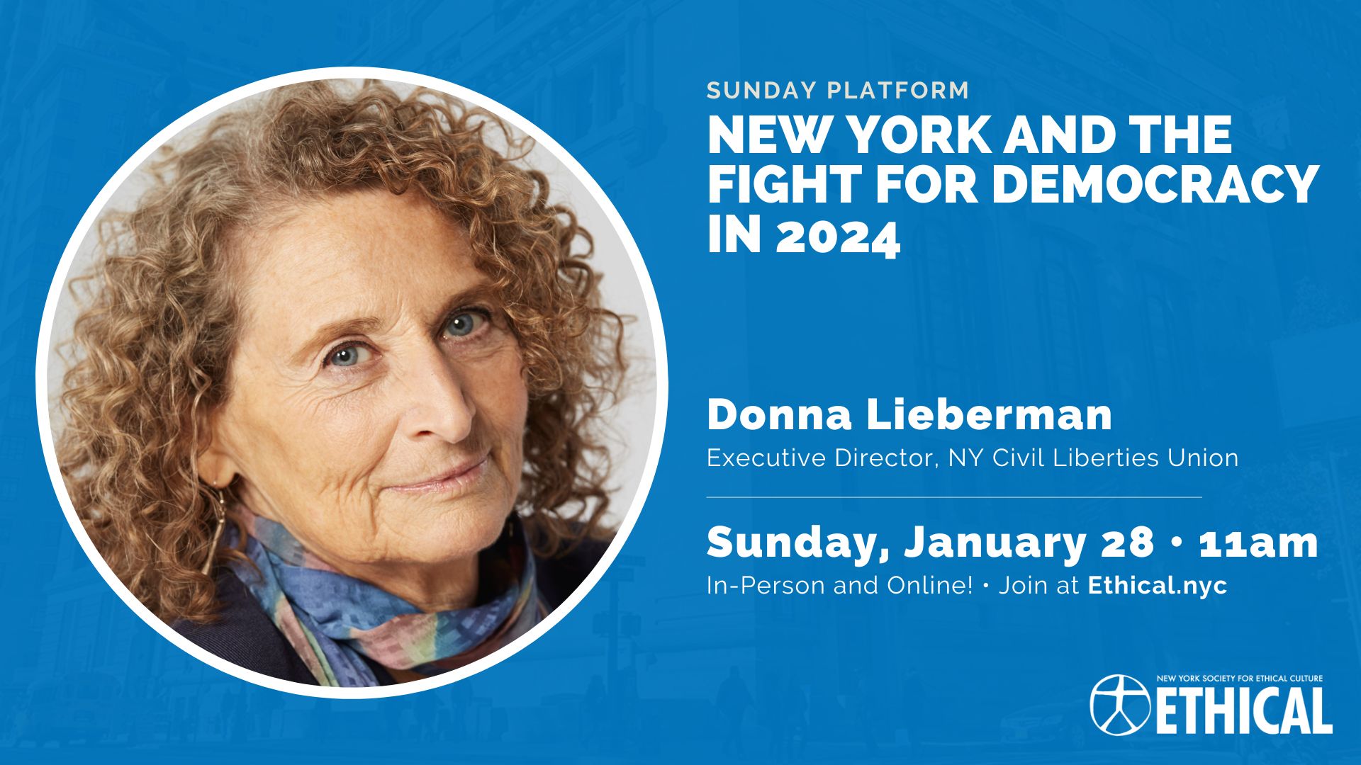 Sunday Platform with Donna Lieberman: New York and the Fight for Democracy in 2024
