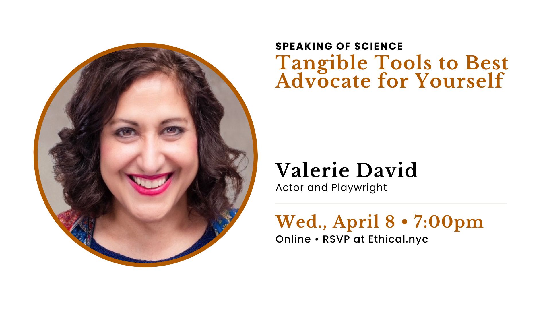 Speaking of Science with Valerie David: Tangible Tools to Best Advocate for Yourself