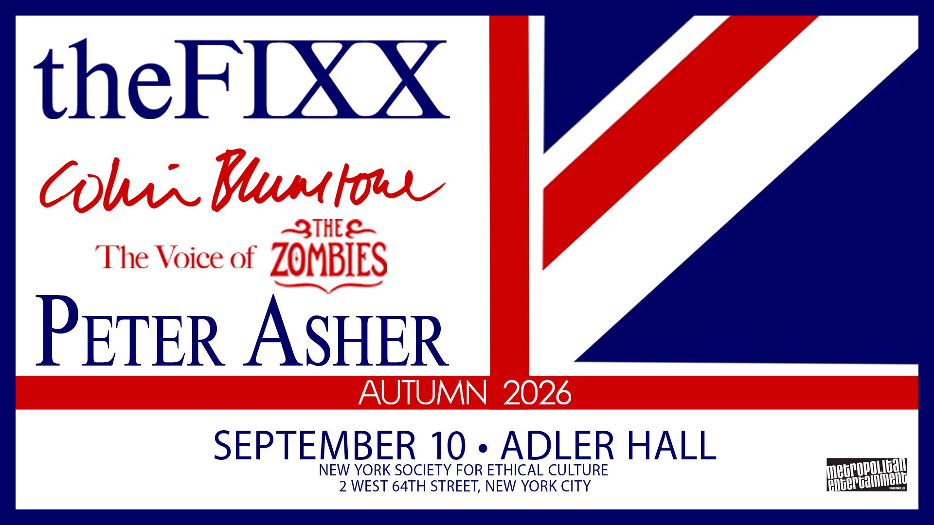 The FIXX: Colin Blunstone (The voice of the Zombies) and Peter Asher